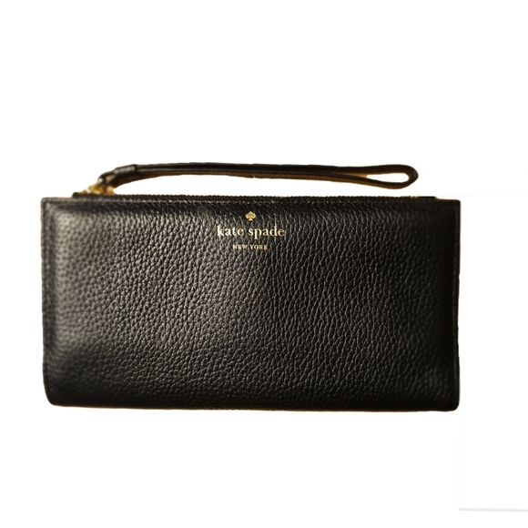 Kate Spade Black Leather Wallet - Picture 3 of 6